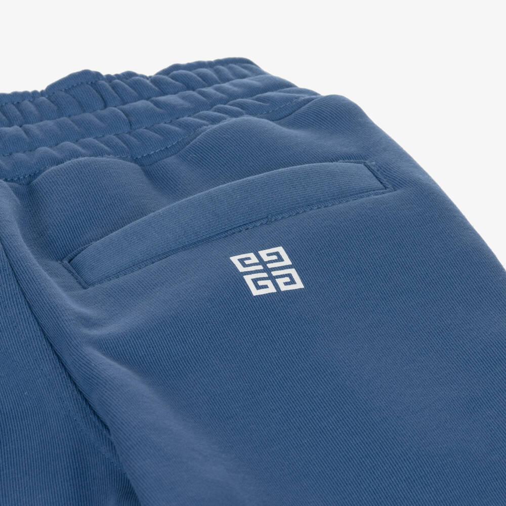 Givenchy-Boys Cotton Blue Trousers | Childrensalon Outlet
