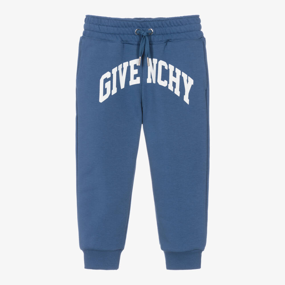Givenchy-Boys Cotton Blue Trousers | Childrensalon Outlet