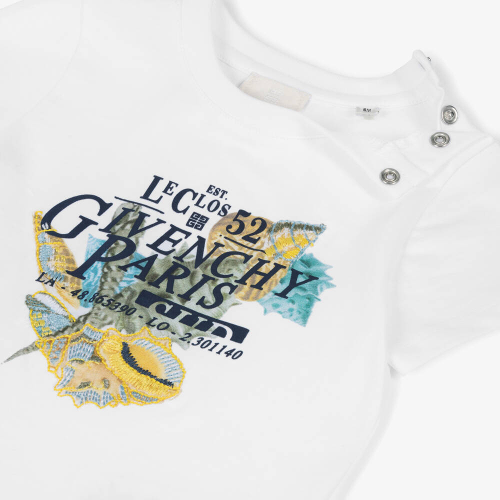 Givenchy-Boys Crisp Cotton Logo Tee | Childrensalon Outlet