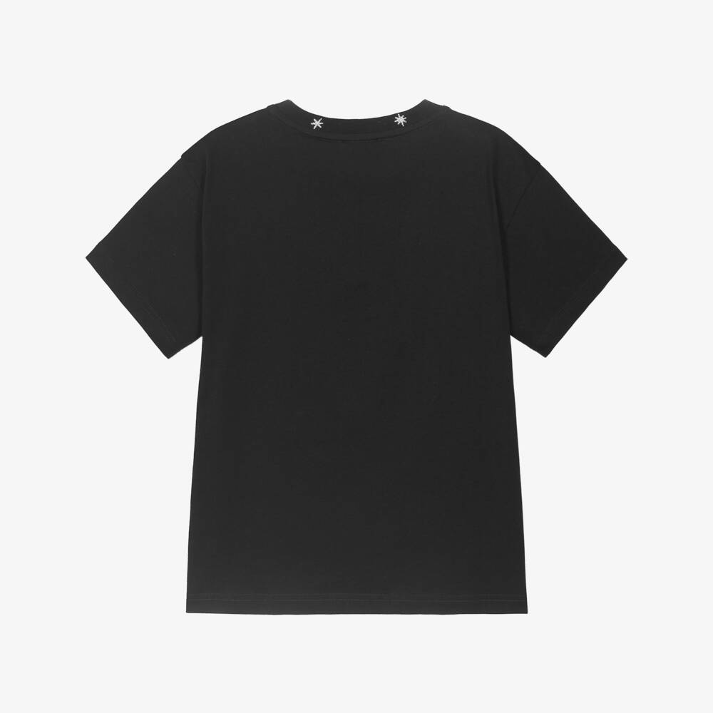 Givenchy-Boys Dark Cotton Crew Tee | Childrensalon Outlet