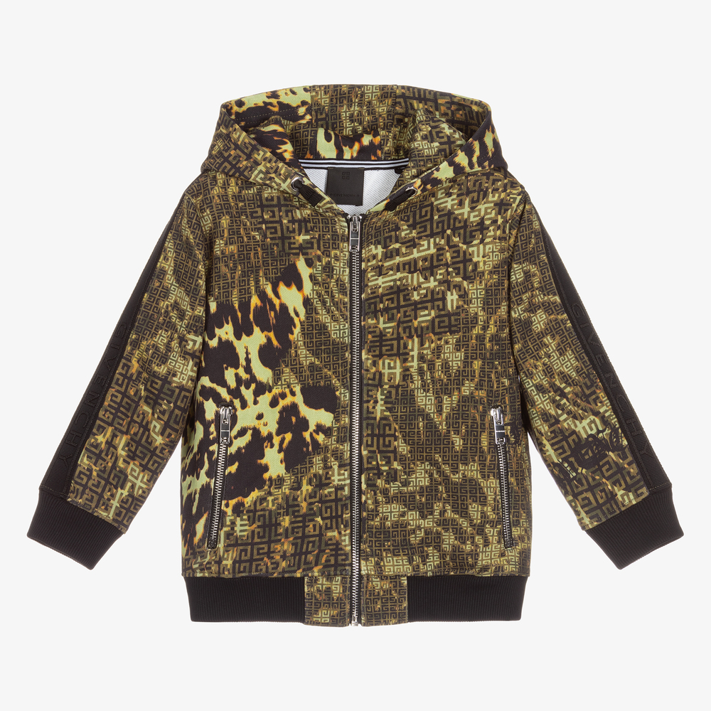 Givenchy - Grüne 4G Animal-Kapuzenjacke (J) | Childrensalon