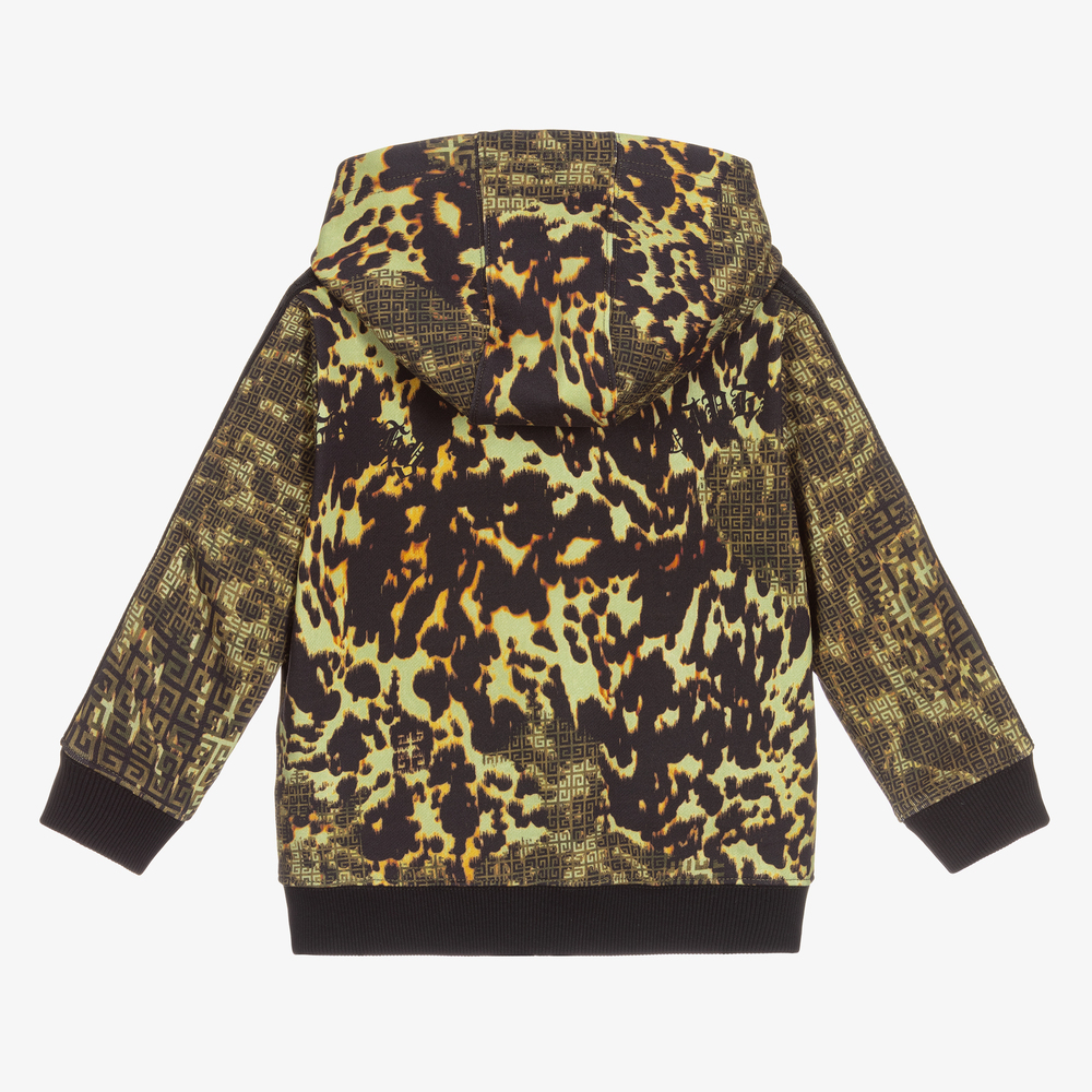 Givenchy-Зеленая худи с животным принтом для мальчиков | Childrensalon Outlet