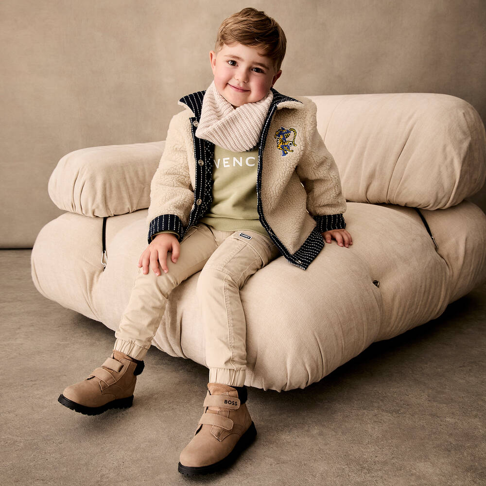 Givenchy-Boys Green Cotton Sweatshirt | Childrensalon Outlet