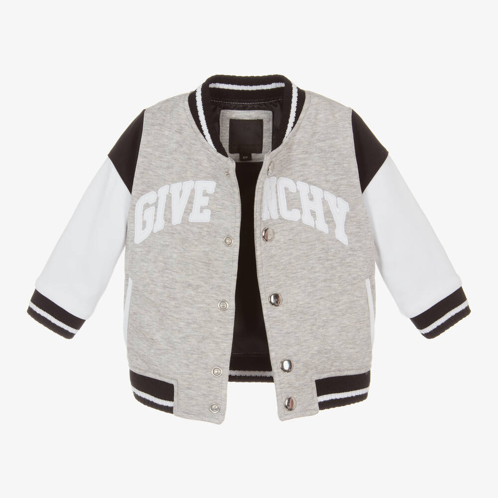Boys grey bomber jacket new arrivals