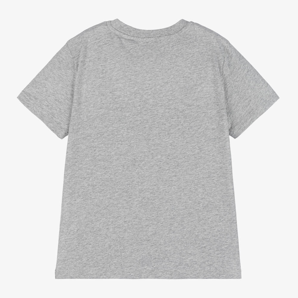 Givenchy-Boys Grey Cotton Crewneck Tee | Childrensalon Outlet
