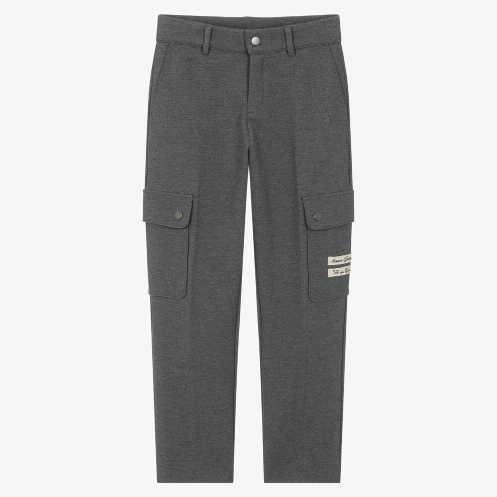 Givenchy-Серые джерси карго брюки для мальчиков | Childrensalon Outlet