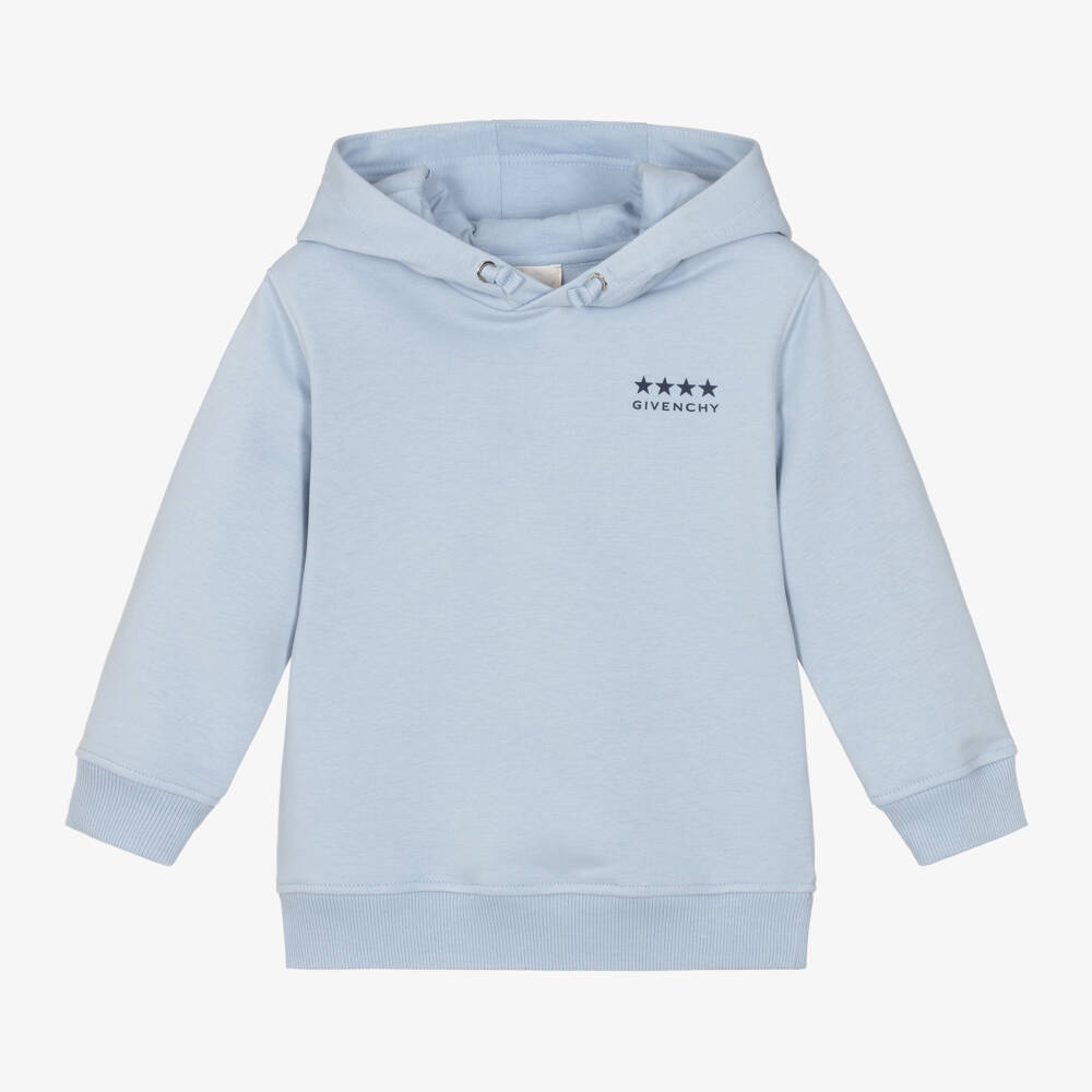 Givenchy-Boys Pale Blue Cotton Sweatshirt | Childrensalon Outlet