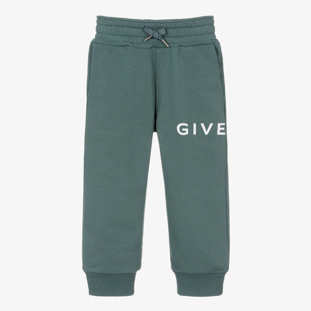 Givenchy Pantalon de jogging en coton vert d eau gar on