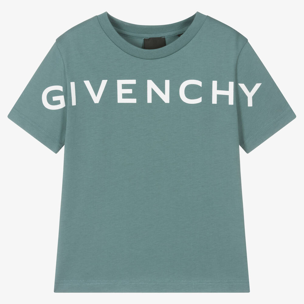 Boys Sea Green Cotton T Shirt
