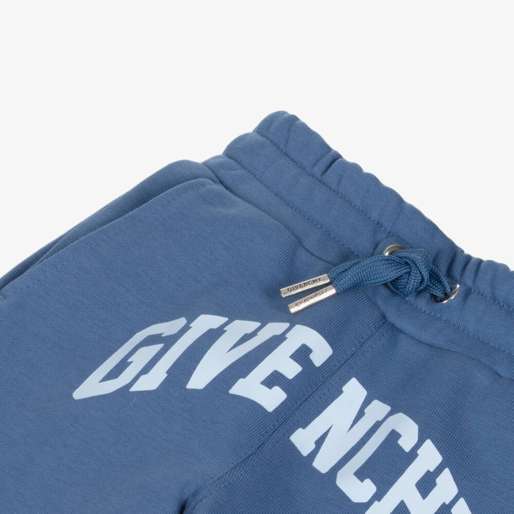 Givenchy-Boys Soft Blue Jersey Trousers | Childrensalon Outlet