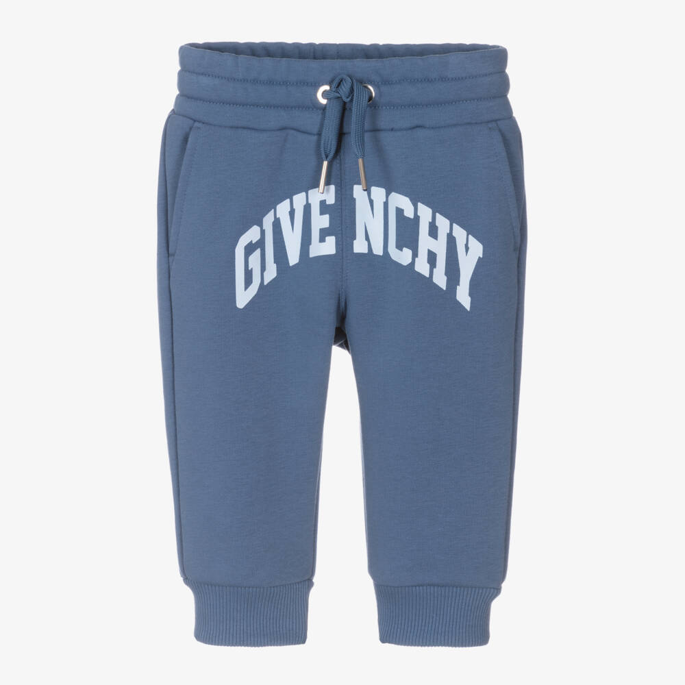 Givenchy-Boys Soft Blue Jersey Trousers | Childrensalon Outlet