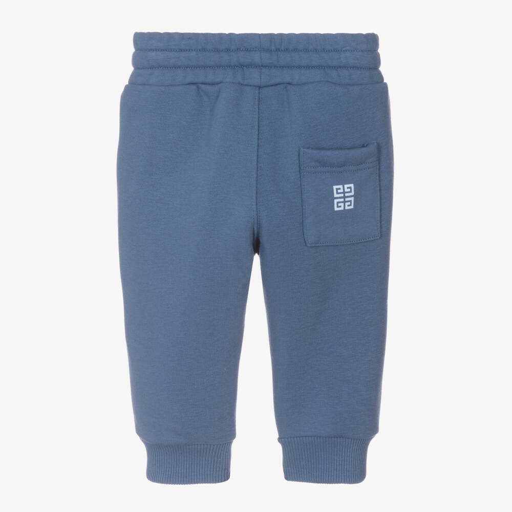 Givenchy-Boys Soft Blue Jersey Trousers | Childrensalon Outlet
