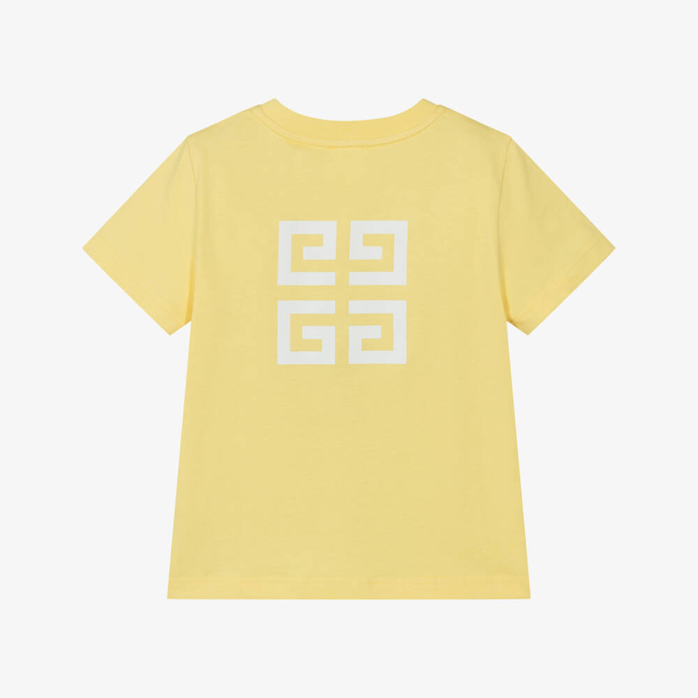 Givenchy-Boys Soft Jersey Yellow Tee | Childrensalon Outlet
