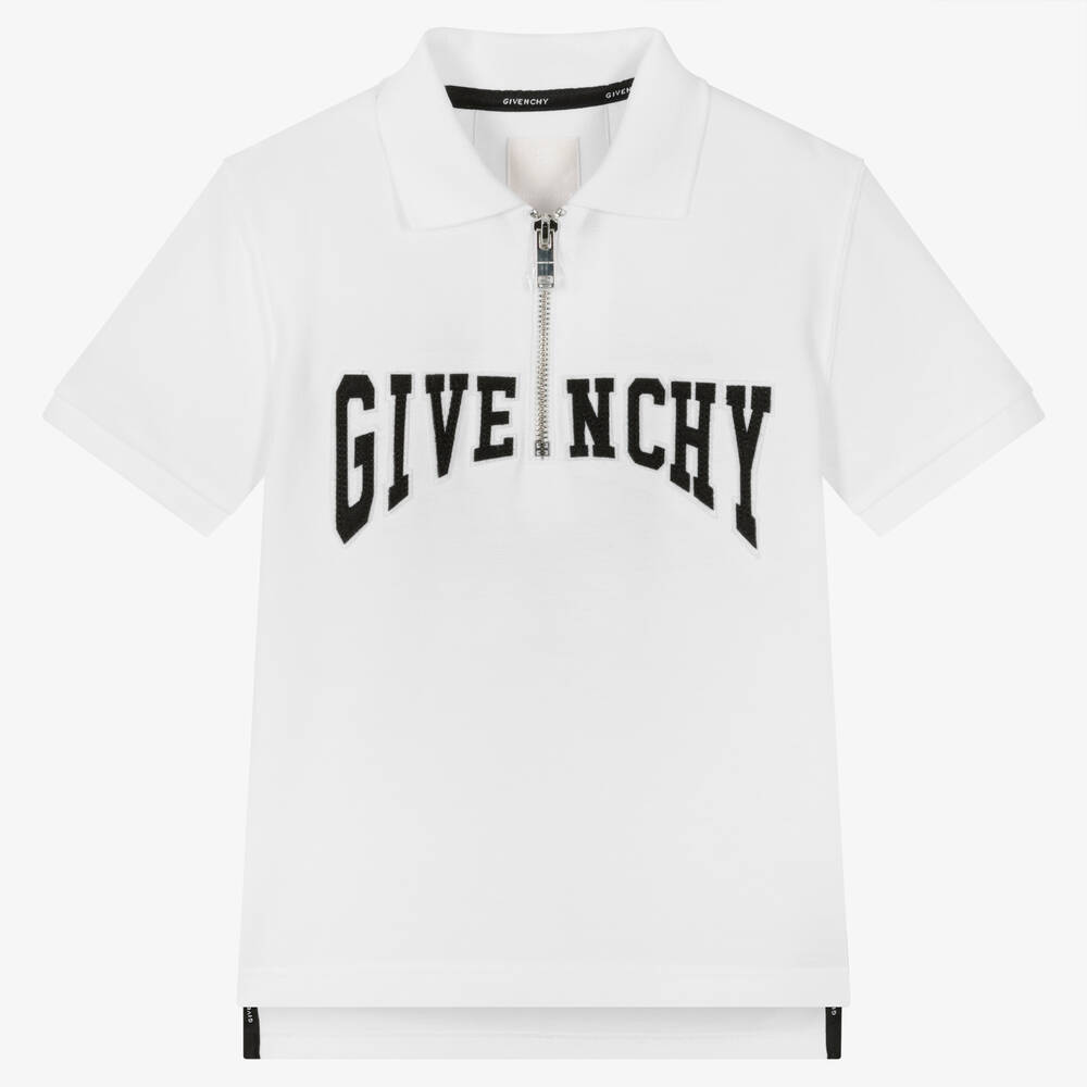 Givenchy - Weißes Baumwoll-Poloshirt | Childrensalon