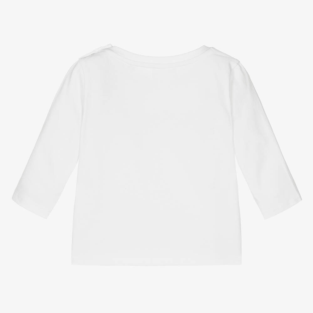 Givenchy-توب أطفال ولادي قطن لون أبيض | Childrensalon Outlet