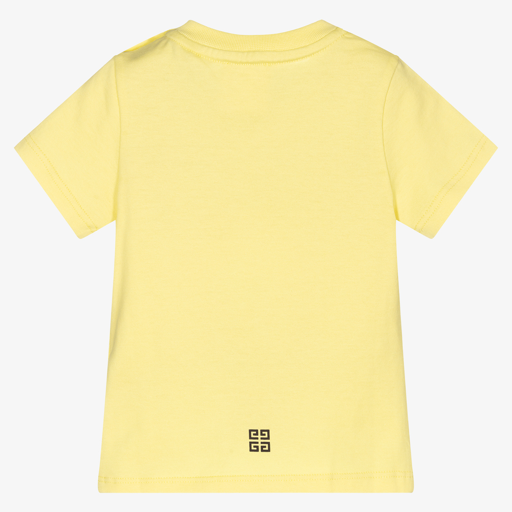 Givenchy yellow shop t shirt