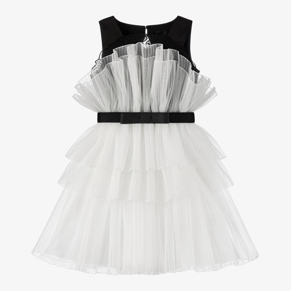 Givenchy-Elegant Girls Tulle Ruffle Dress | Childrensalon Outlet