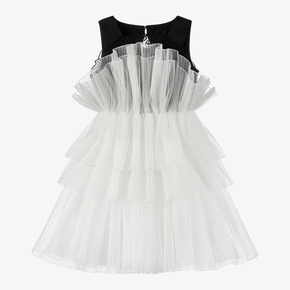 Givenchy-Elegant Girls Tulle Ruffle Dress | Childrensalon Outlet