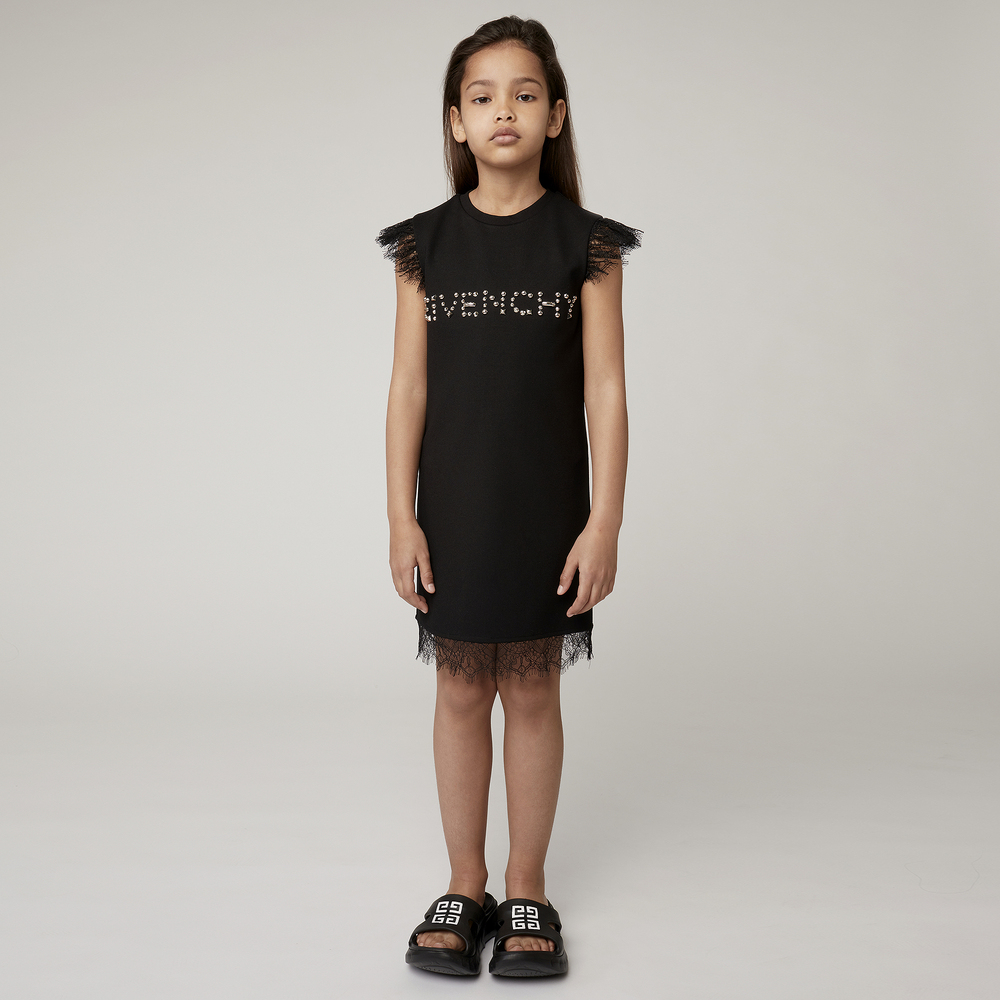 Givenchy - Girls Black Milano Logo Dress