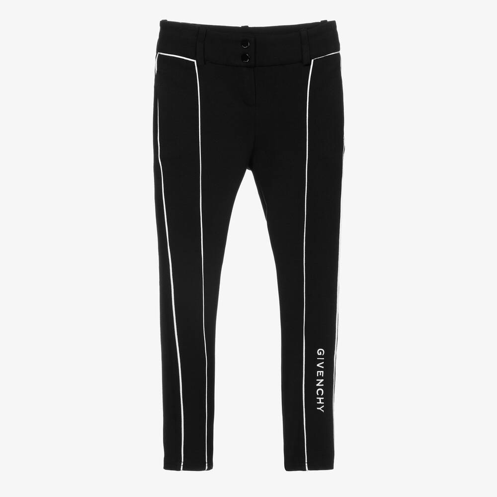 Givenchy-Girls Black Milano Trousers | Childrensalon Outlet