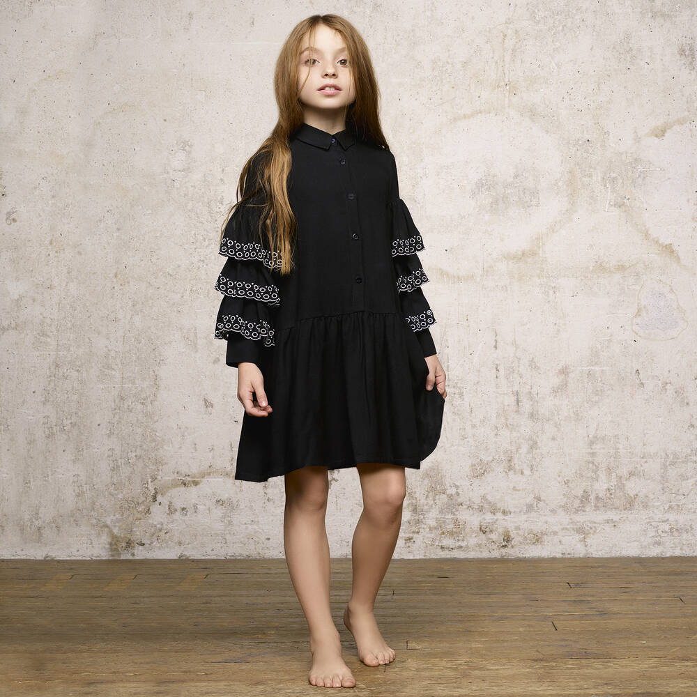ワンピース GIVENCHY SS24 4G CREPE AND TULLE DRESS (BW21WS30XH 001) GIVENCHY | 4g Tulle Cut Out Dress | Women | Black | Flannels