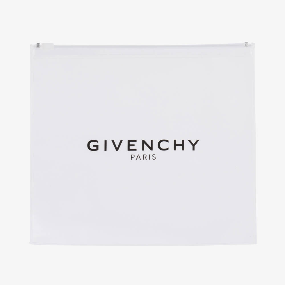 Givenchy-Girls Black & Silver Logo Print Bikini | Childrensalon Outlet