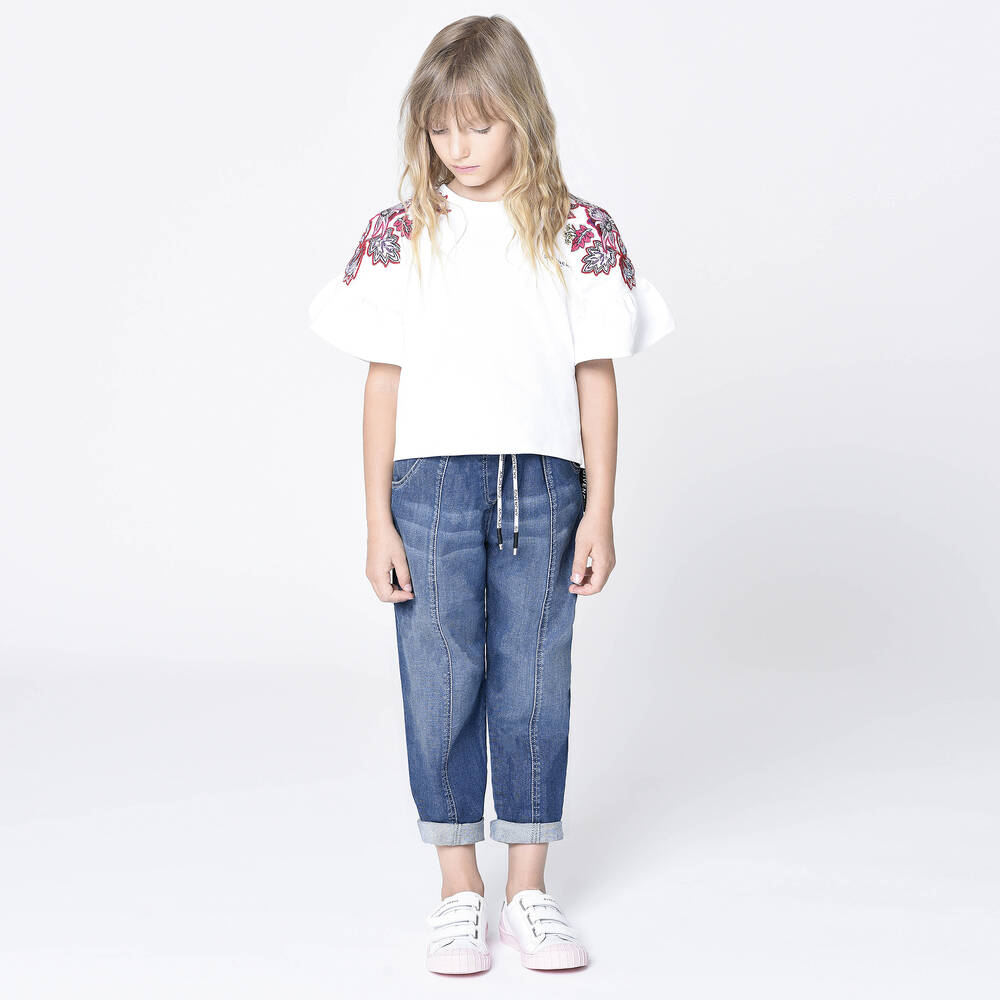 Givenchy-Синие джинсы для девочек | Childrensalon Outlet