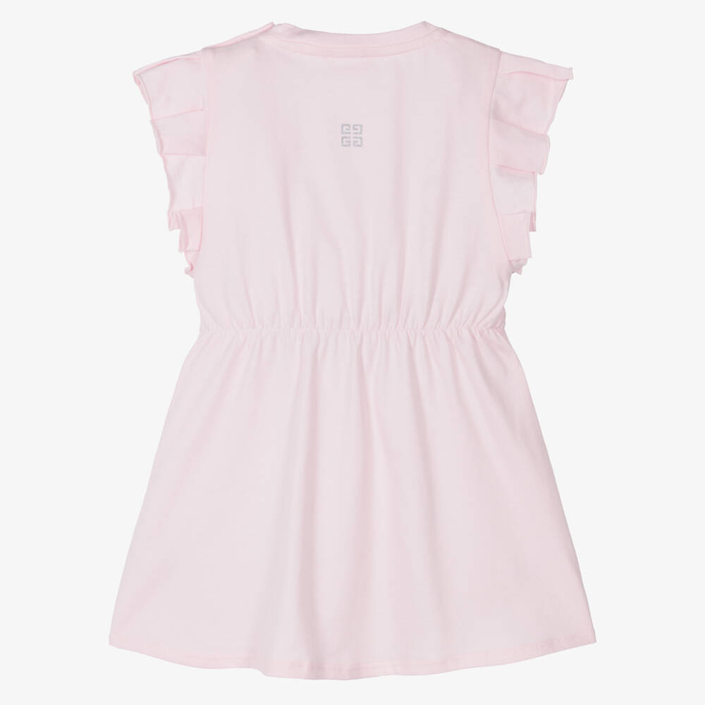 Givenchy-Girls Blush Jersey Glitter Dress | Childrensalon Outlet