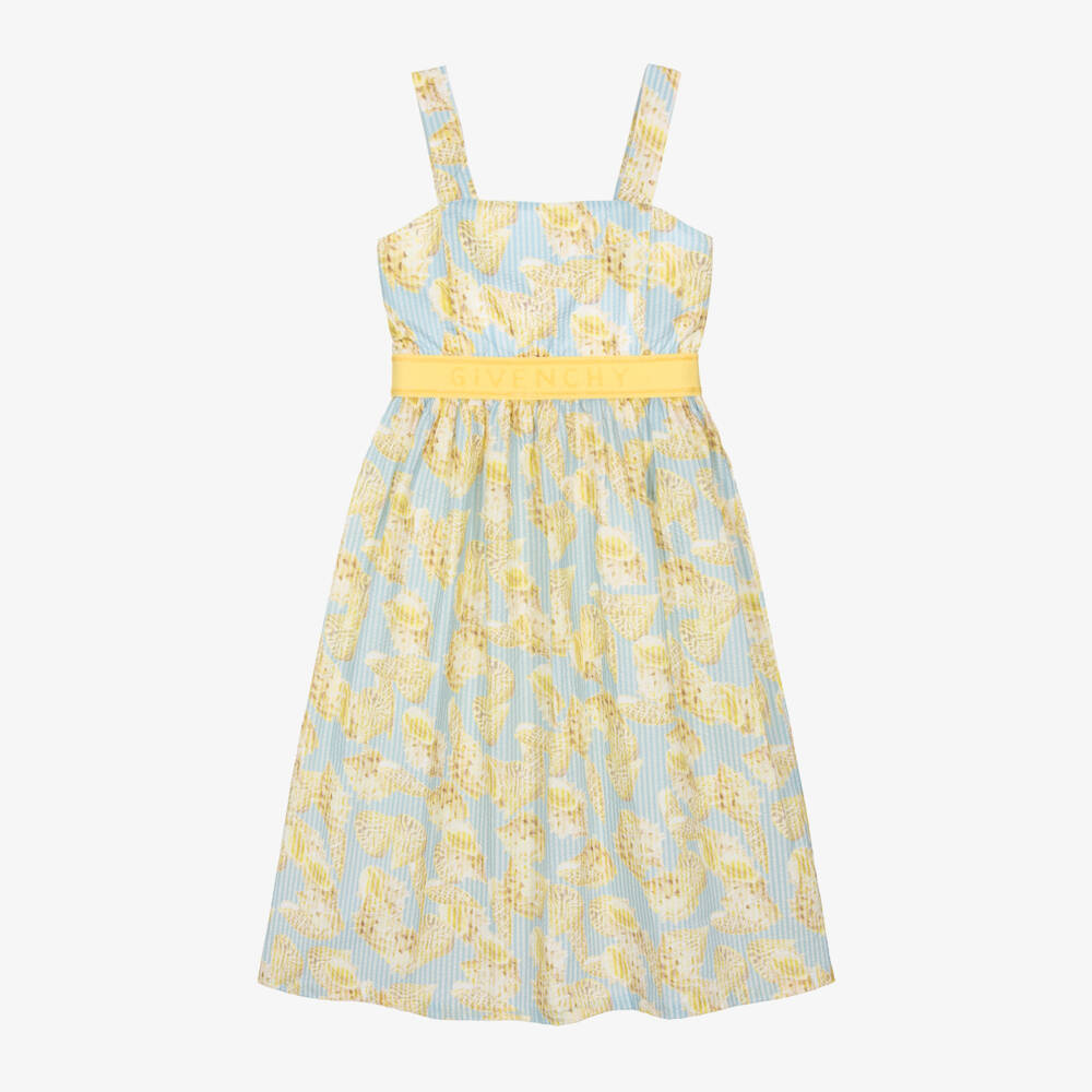 Givenchy-Girls Breezy Blue Seashell Frock | Childrensalon Outlet