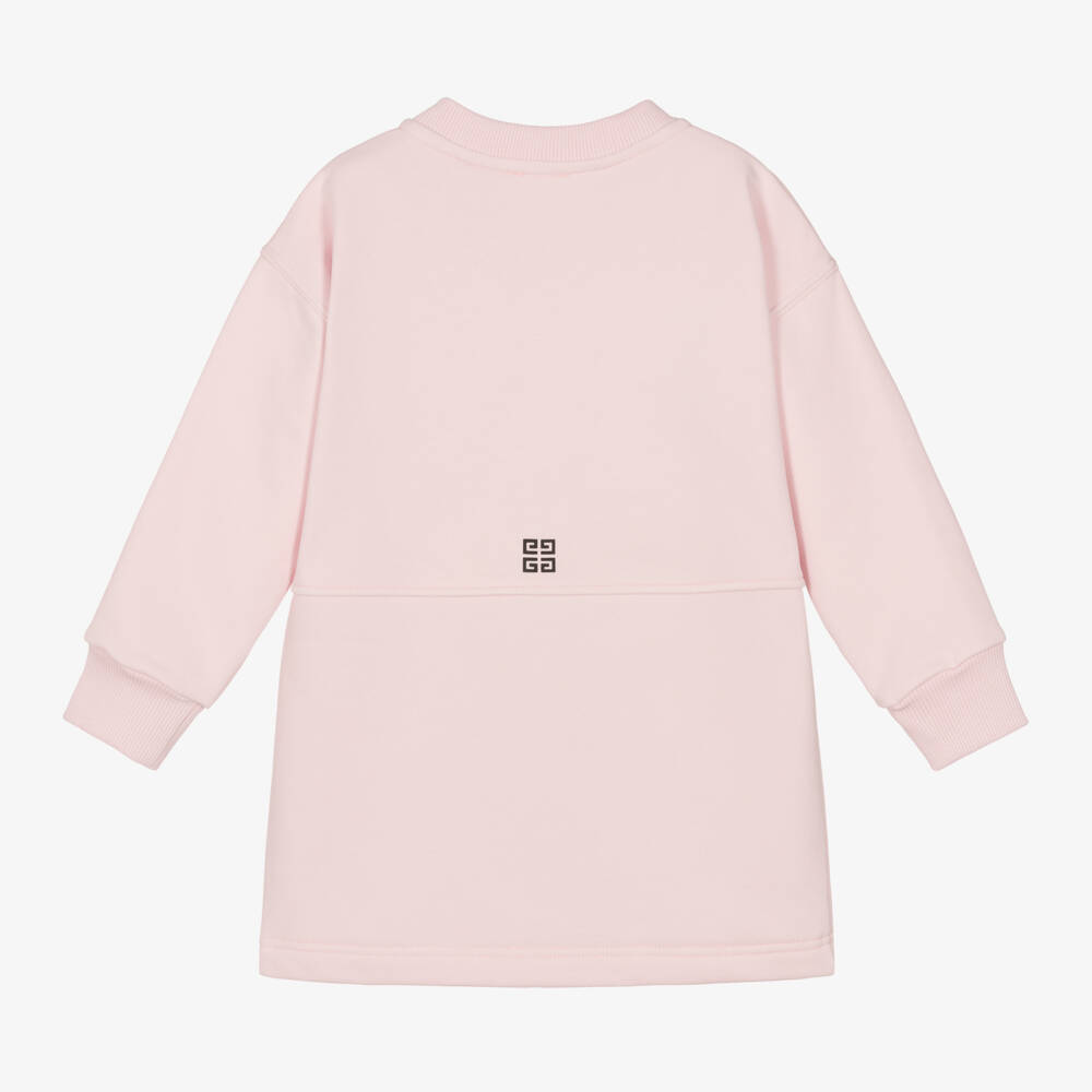 Givenchy-Girls Cotton Logo Sweatshirt Dress | Childrensalon Outlet