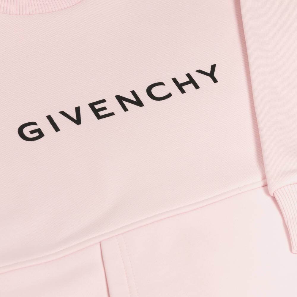 Givenchy-Girls Cotton Logo Sweatshirt Dress | Childrensalon Outlet