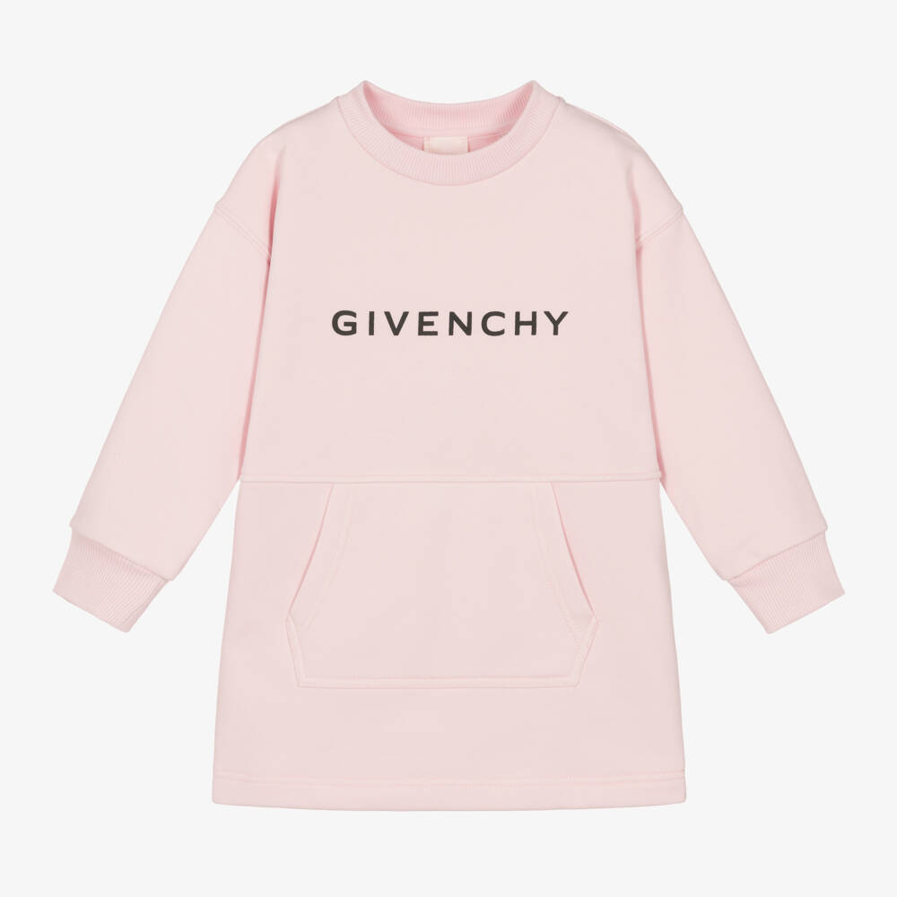 Givenchy-Girls Cotton Logo Sweatshirt Dress | Childrensalon Outlet