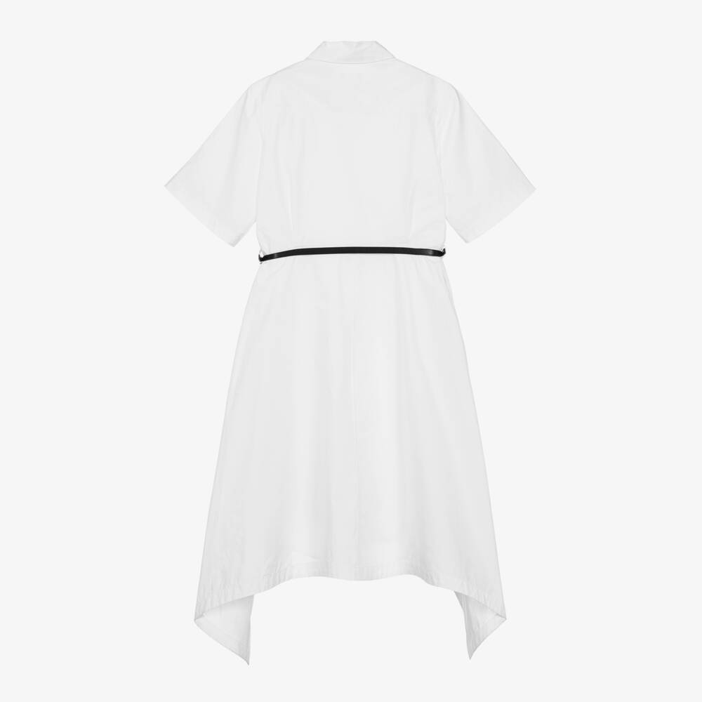 Givenchy-Girls Crisp White Poplin Dress | Childrensalon Outlet