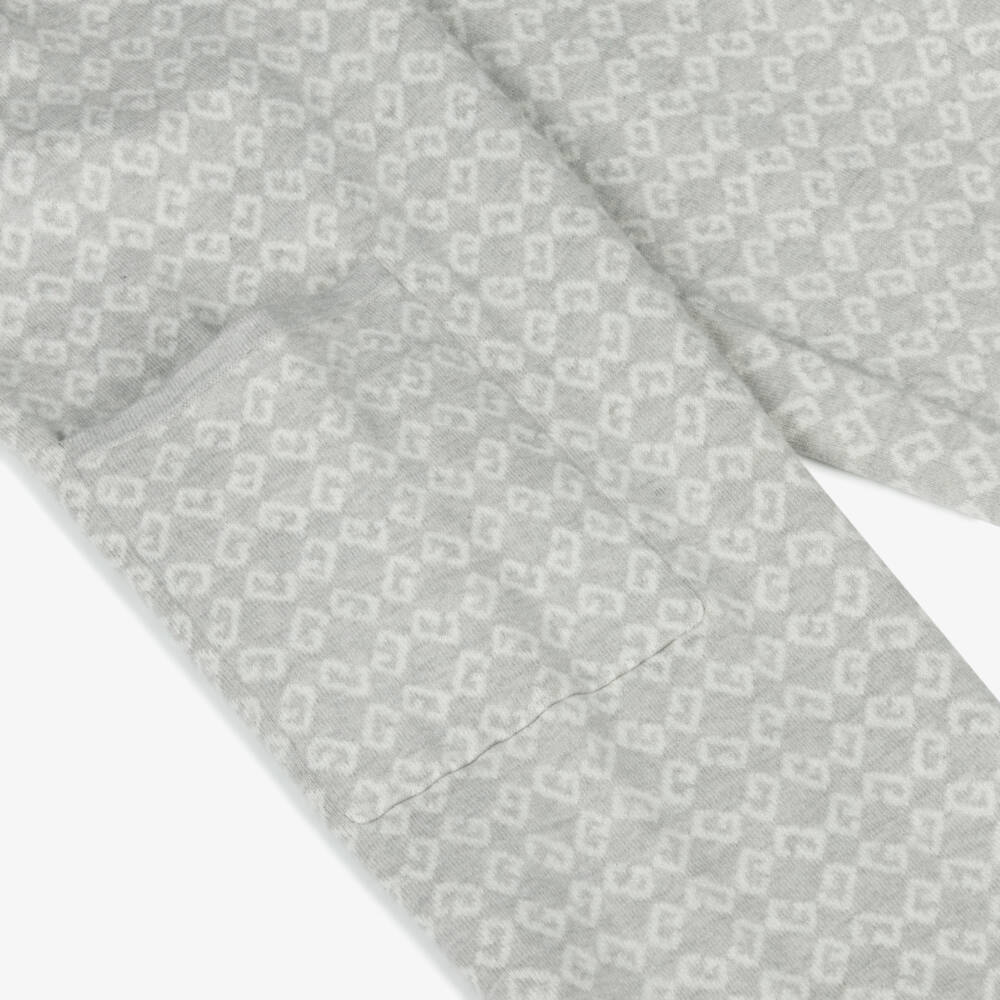 Givenchy-بنطلون رمادي للبنات من مزيج الكشمير | Childrensalon Outlet