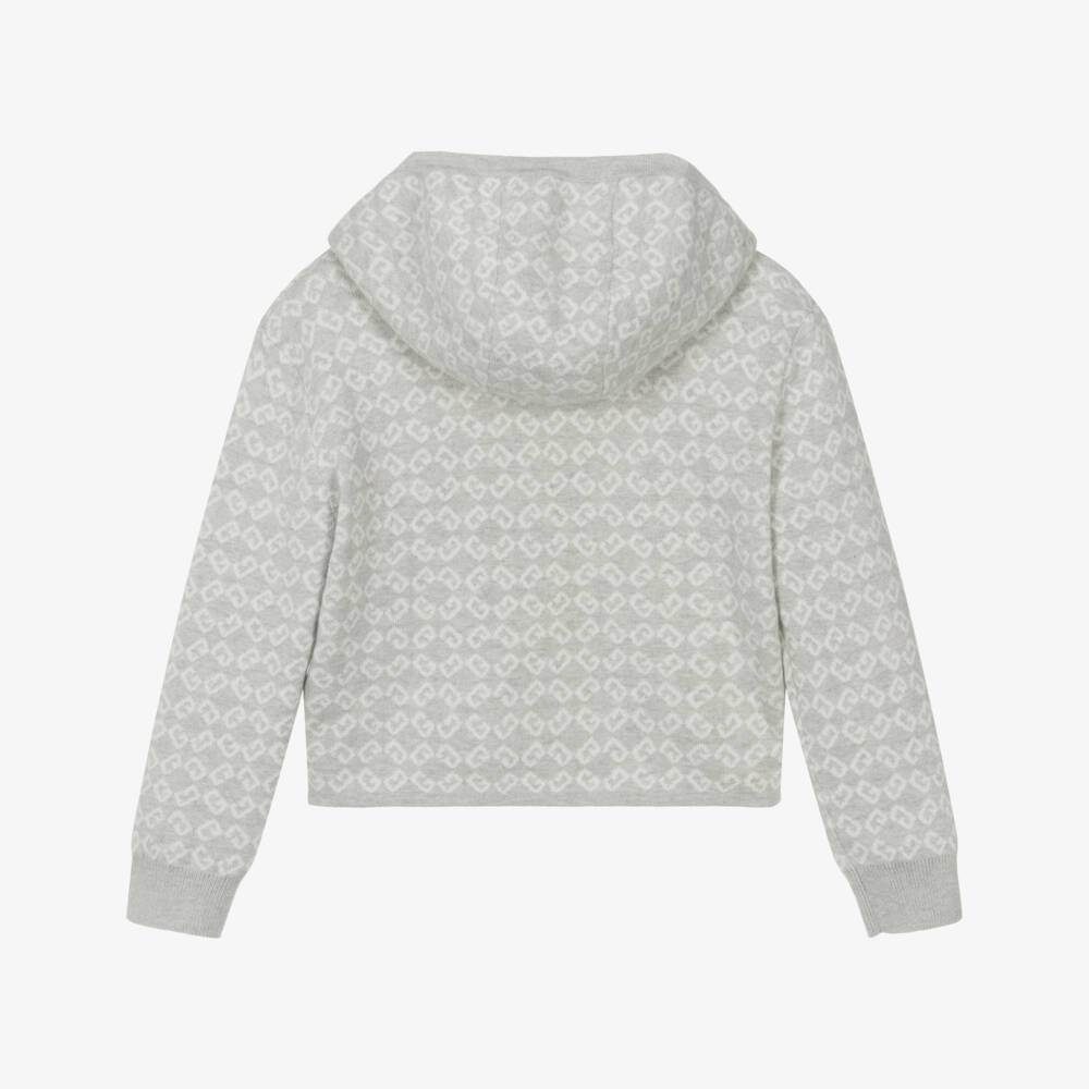 Givenchy-Серая хлопковая кашемировая толстовка для девочек | Childrensalon Outlet