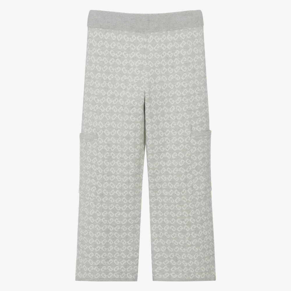 Givenchy-Серые брюки из кашемировой смеси для девочек | Childrensalon Outlet