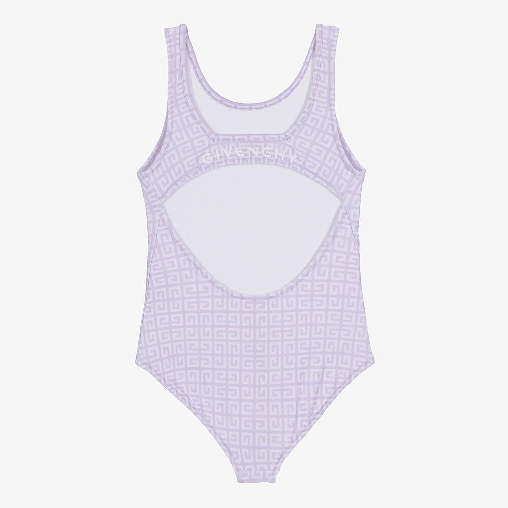Givenchy Maillot de bain lilas 4G fille Childrensalon Outlet