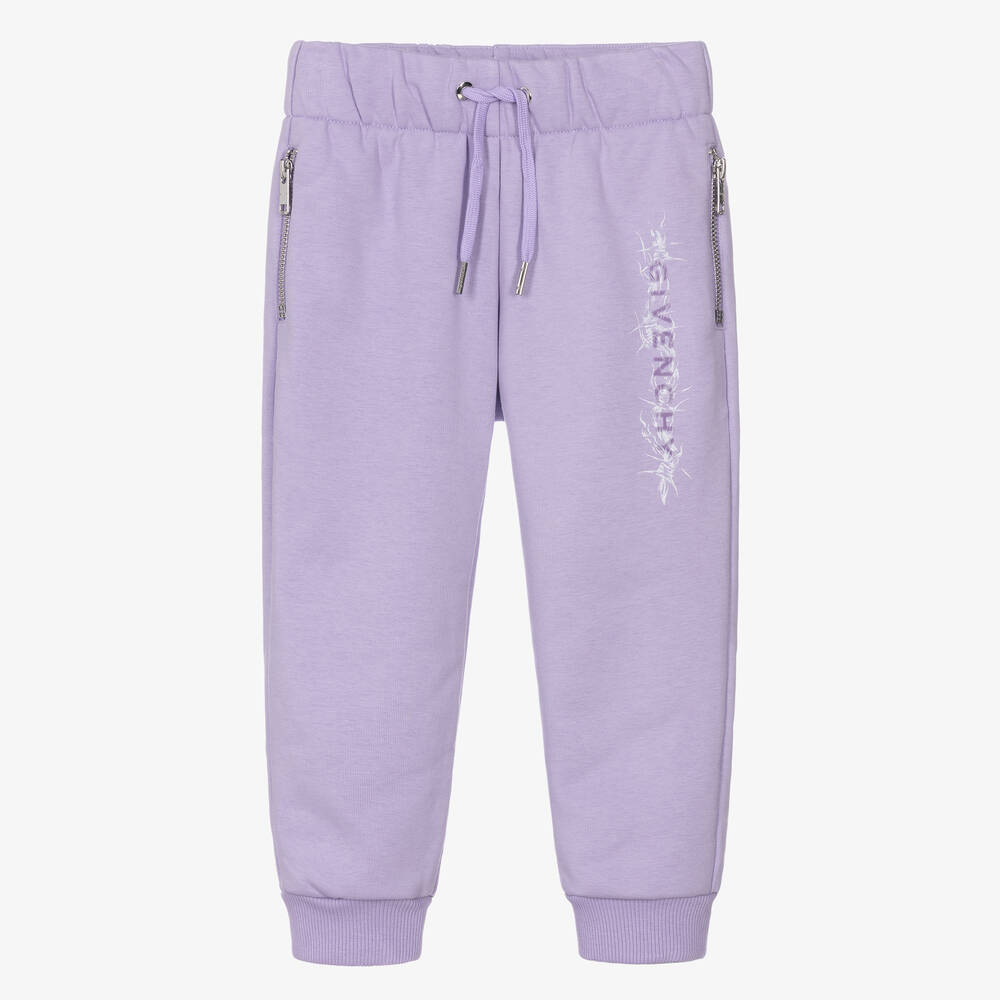 Givenchy - Girls Lilac Purple Joggers | Childrensalon