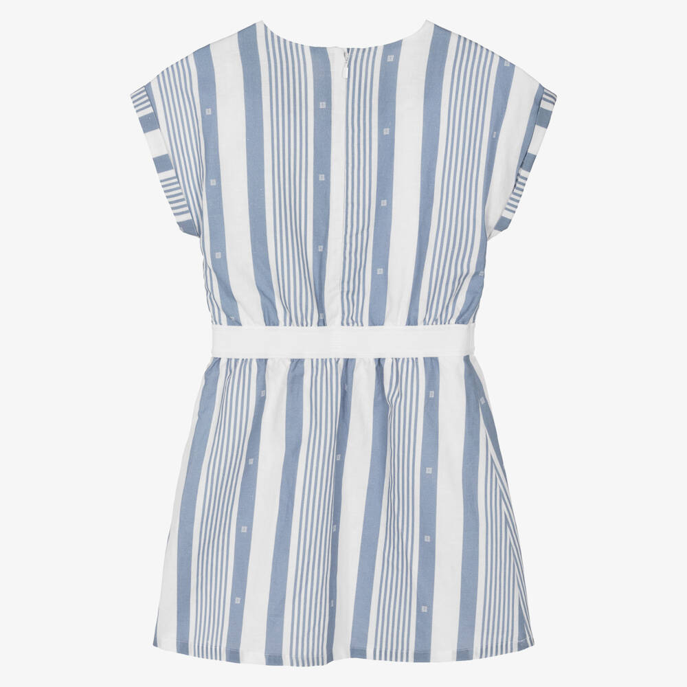 Givenchy-Girls Linen Blend Striped Sundress | Childrensalon Outlet