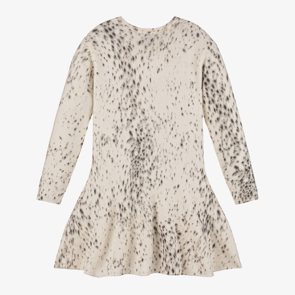 Givenchy-Girls Ocelot Patterned Wool Dress | Childrensalon Outlet