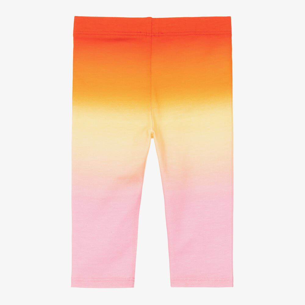 جيفنشي-ليقنز  أطفال بناتي قطن جيرسي لون برتقالي وزهري | Childrensalon Outlet