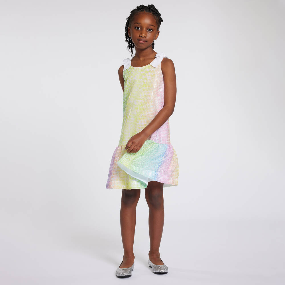 Pastel rainbow sequin dress shop