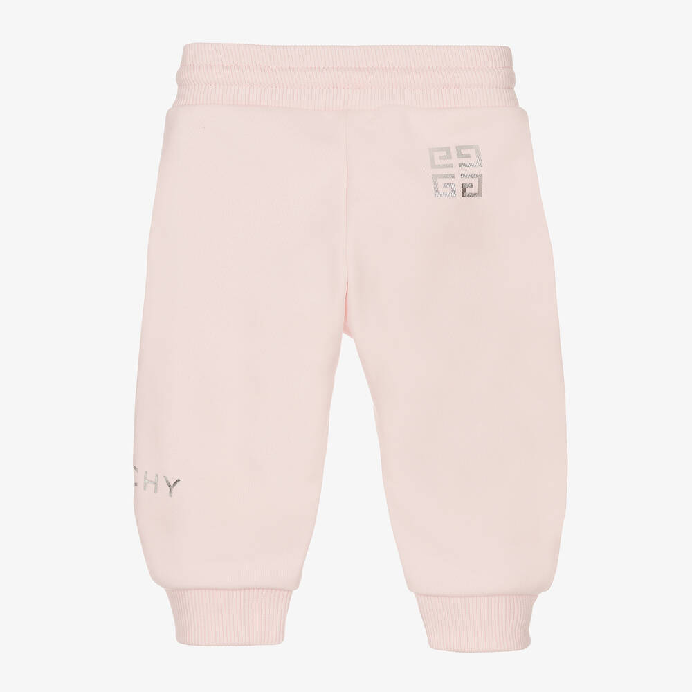 Givenchy Pantalon de jogging rose 4G fille Childrensalon Outlet