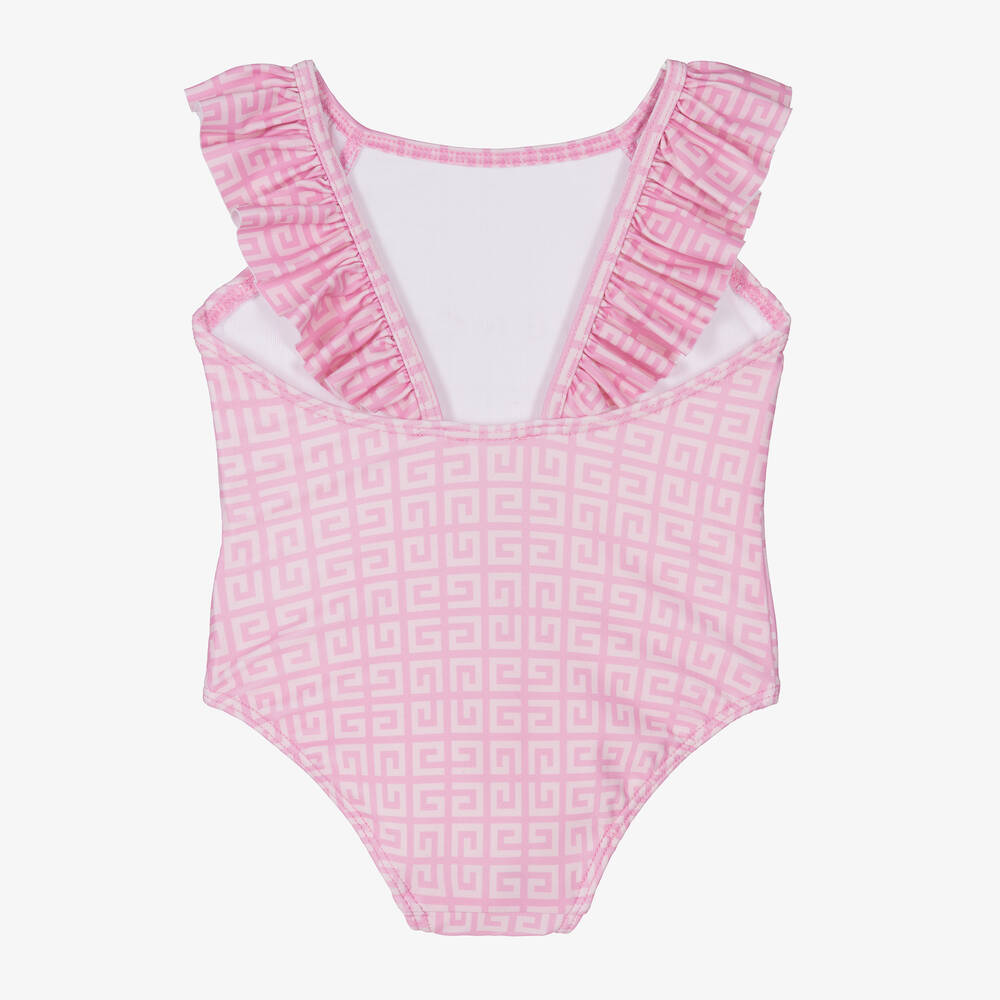 Givenchy Maillot de bain rose 4G fille