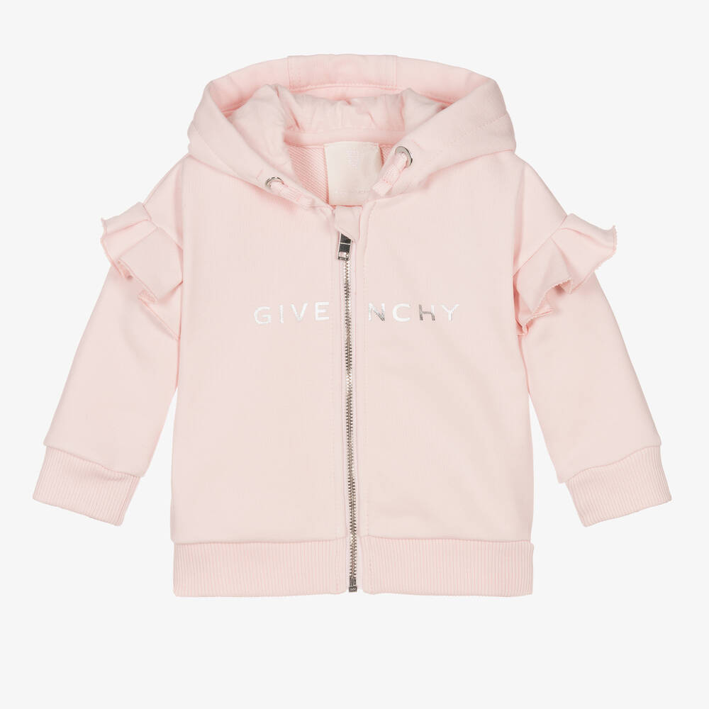 Givenchy - Haut rose zippé 4G fille | Childrensalon
