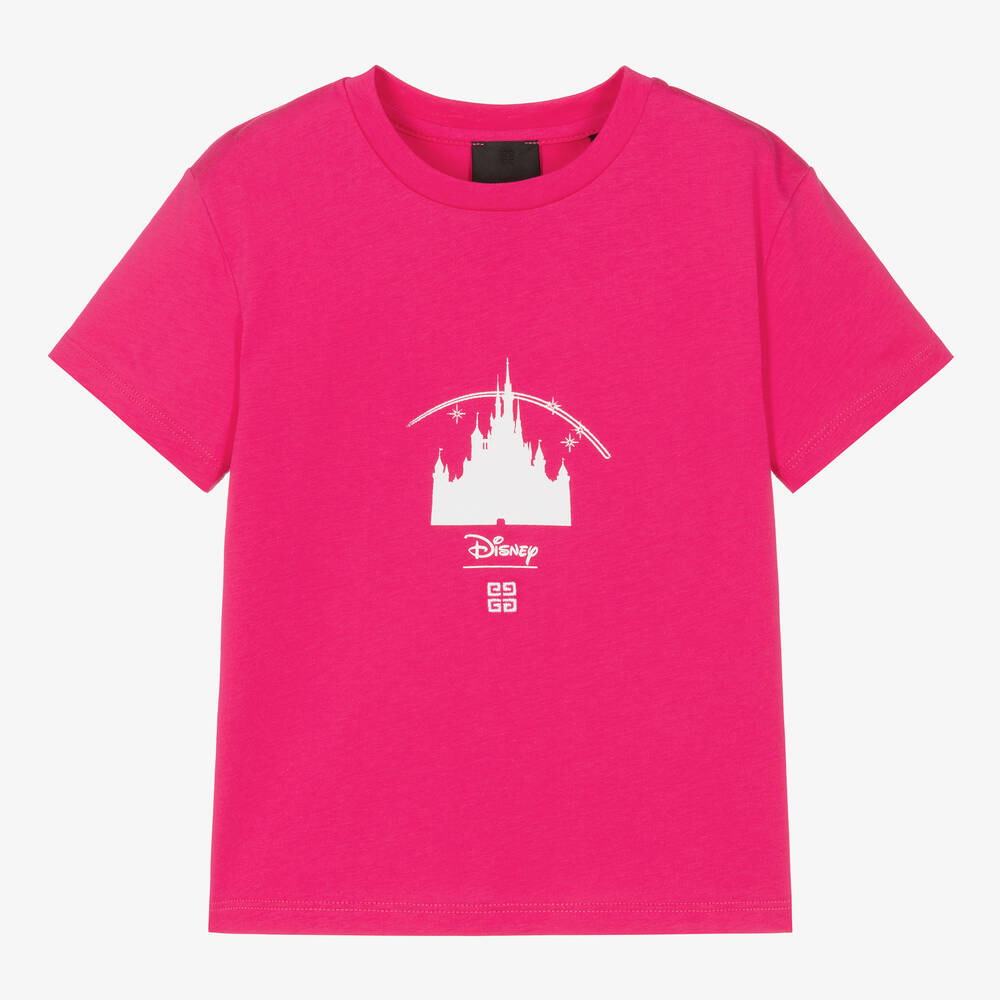 Givenchy - T-shirt rose en coton Disney & 4G | Childrensalon