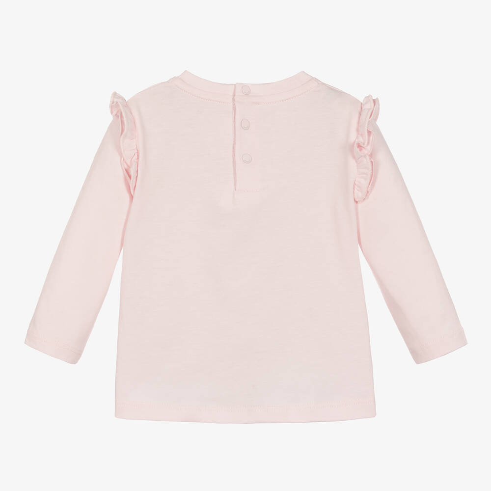 Givenchy-Girls Pink Cotton Jersey T-Shirt | Childrensalon Outlet