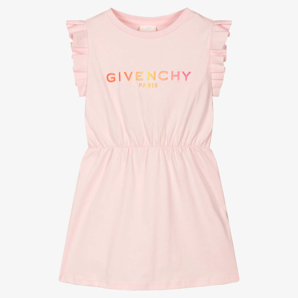 Givenchy - فستان قطن لون زهري | Childrensalon