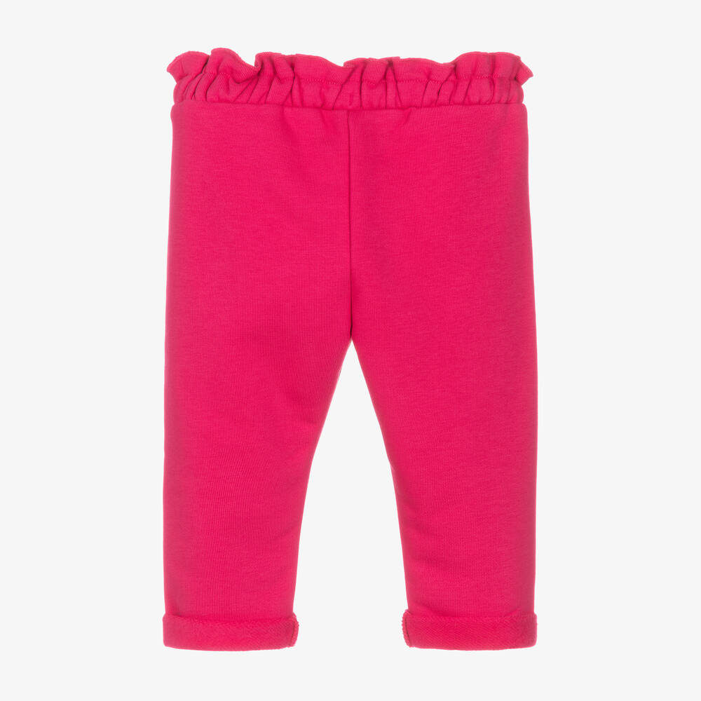 Givenchy-جوغرز قطن جيرسي مزين بترتر لون زهري للبنات | Childrensalon Outlet