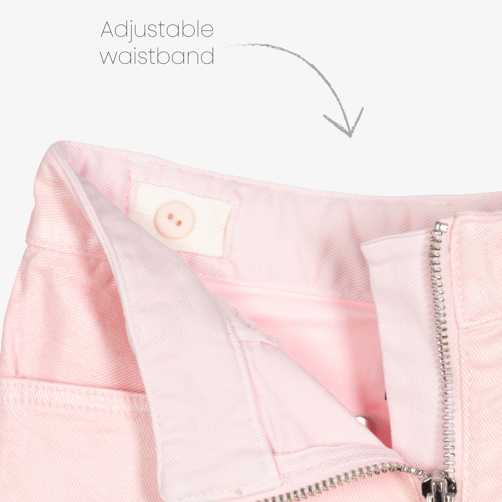 Givenchy-Girls Pink Cotton Shorts | Childrensalon Outlet